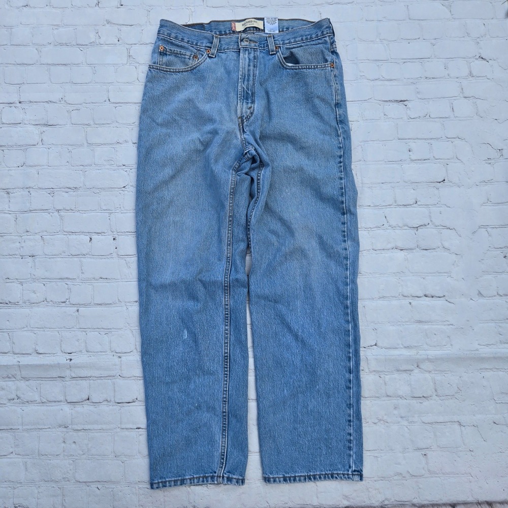 Y2K Levis 550 Relaxed Fit Jeans Mens 34x32 light Wash Denim skater baggy dad
